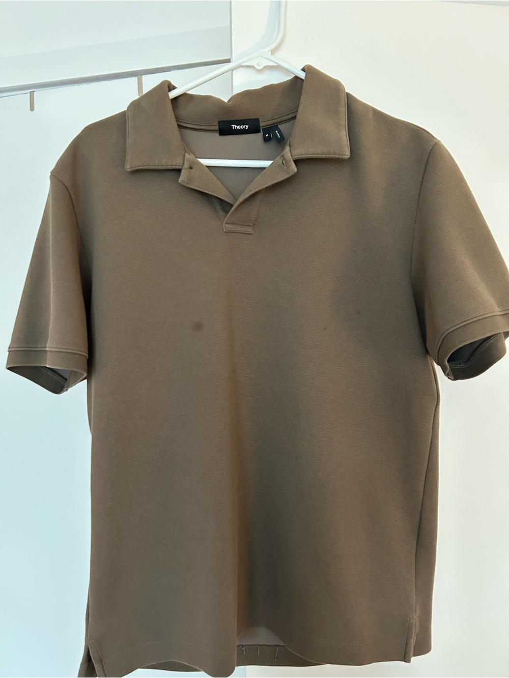 Theory Men's Olive-Brown Polo